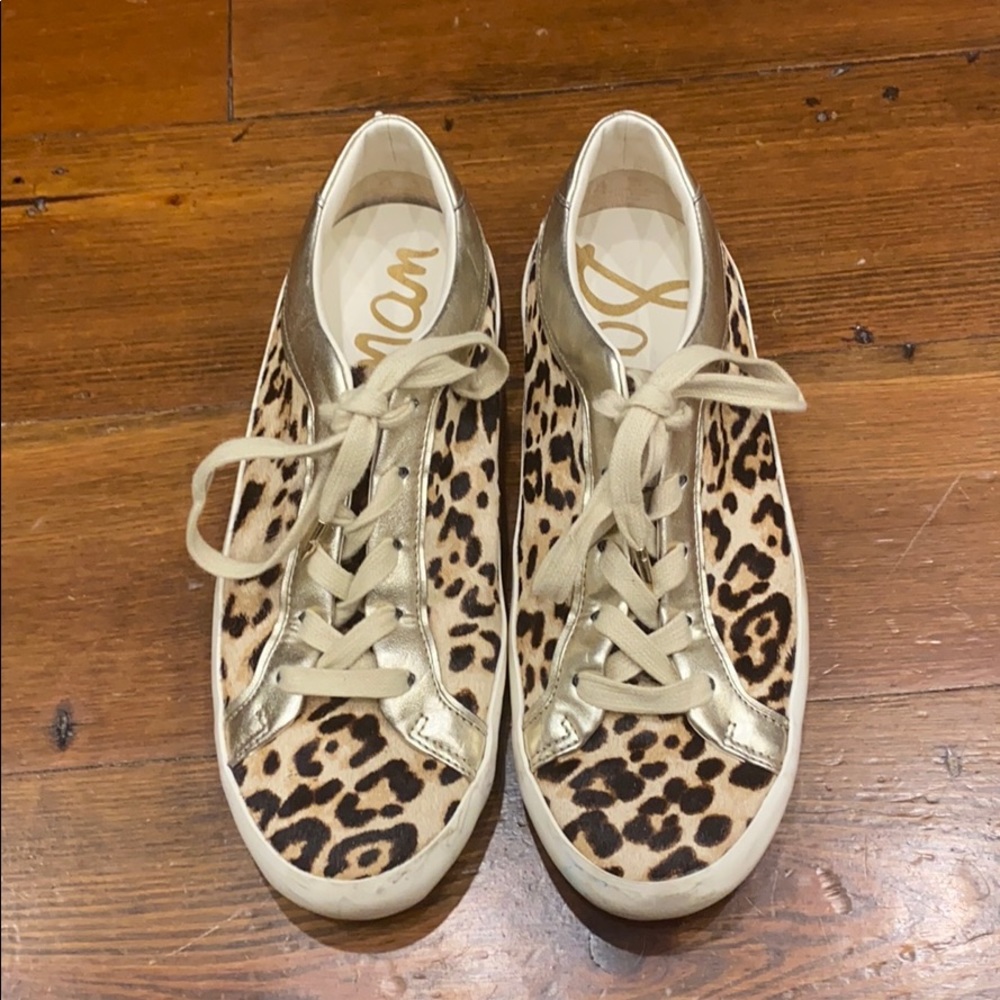 Sam Edelman leopard sneakers, size 6.5m